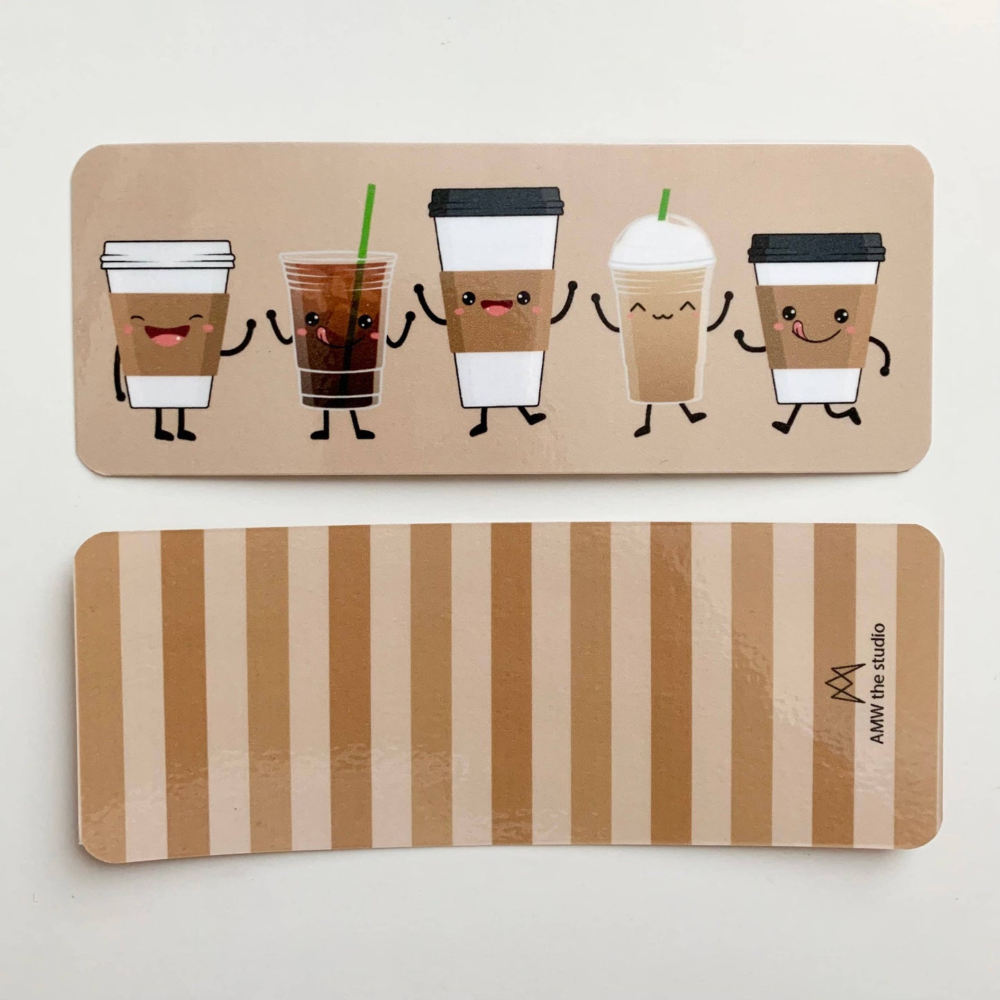 Happy Coffee Cups Bookmark