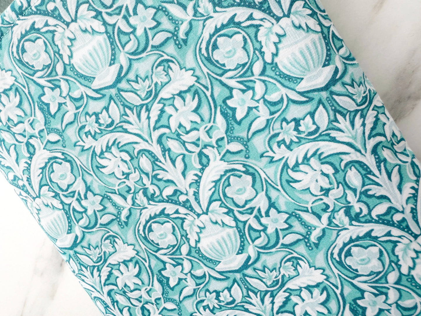 Teal Floral Book or Kindle Sleeves