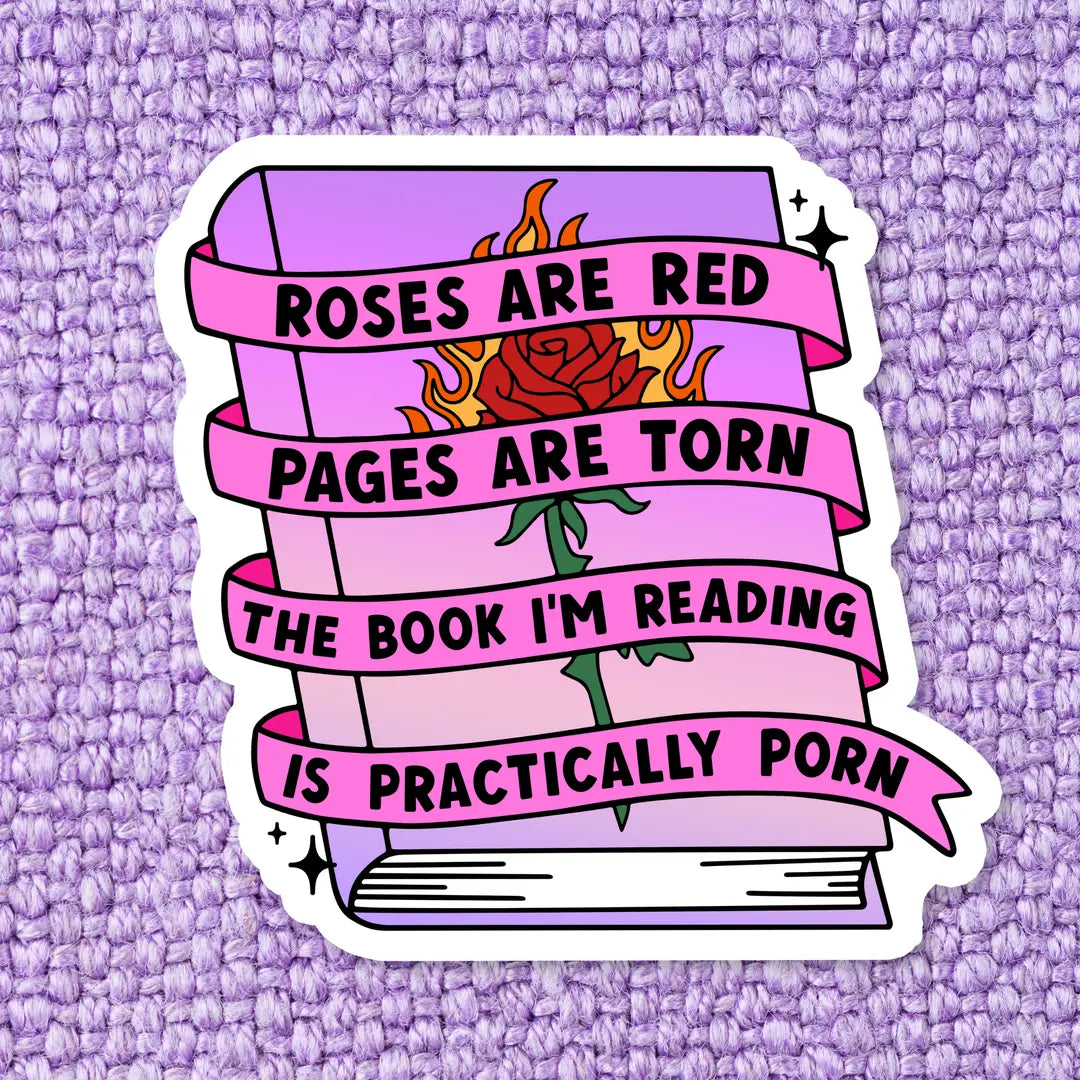 Roses are Red Vinyl Sticker *Glitter*
