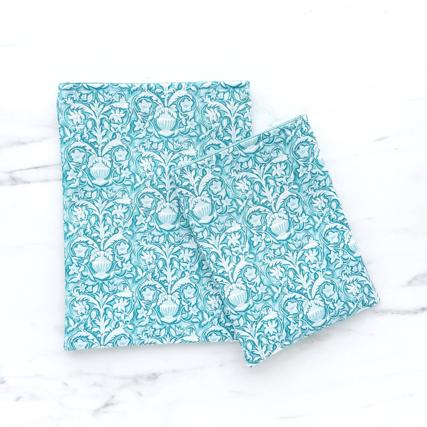 Teal Floral Book or Kindle Sleeves