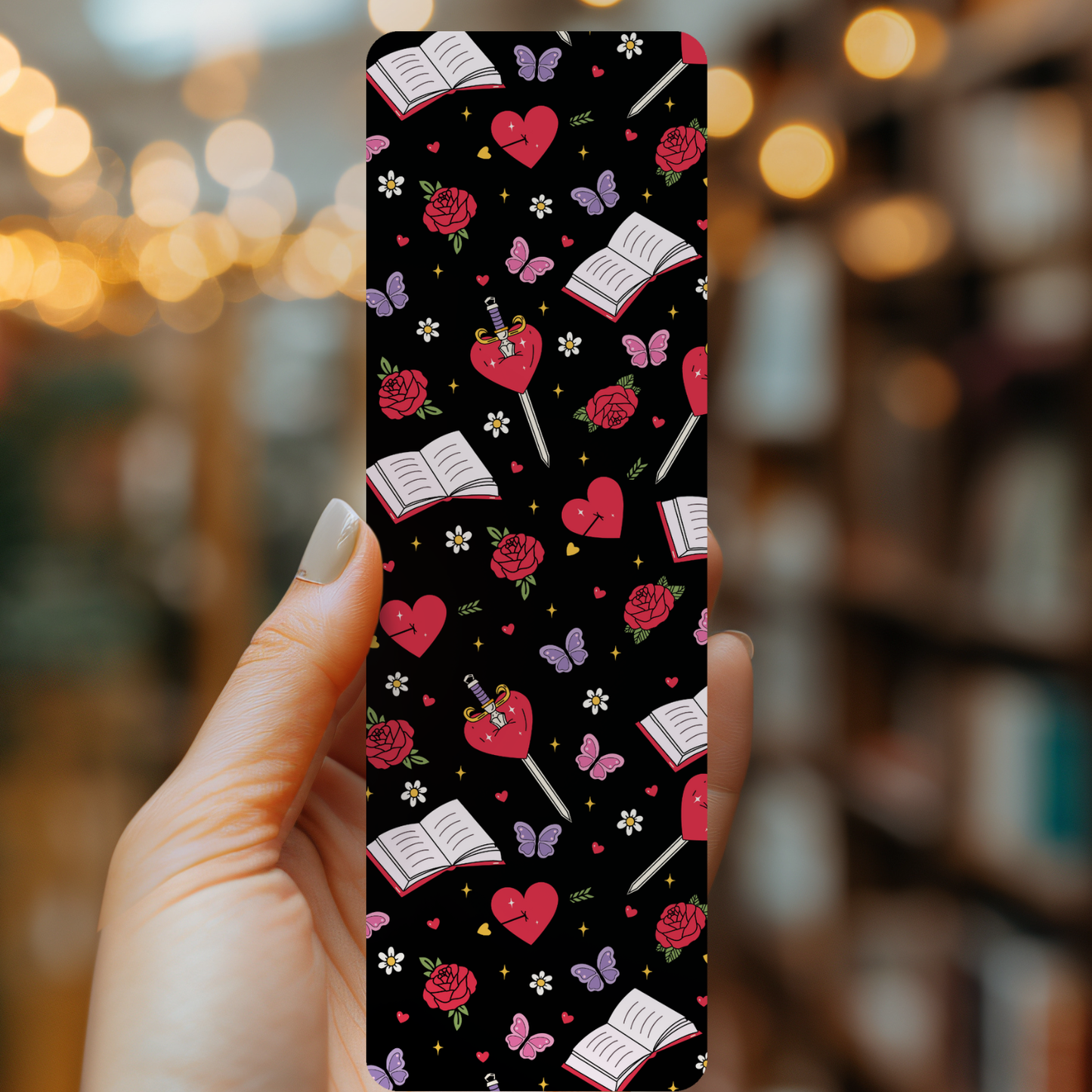 Romantasy Floral Bookmark