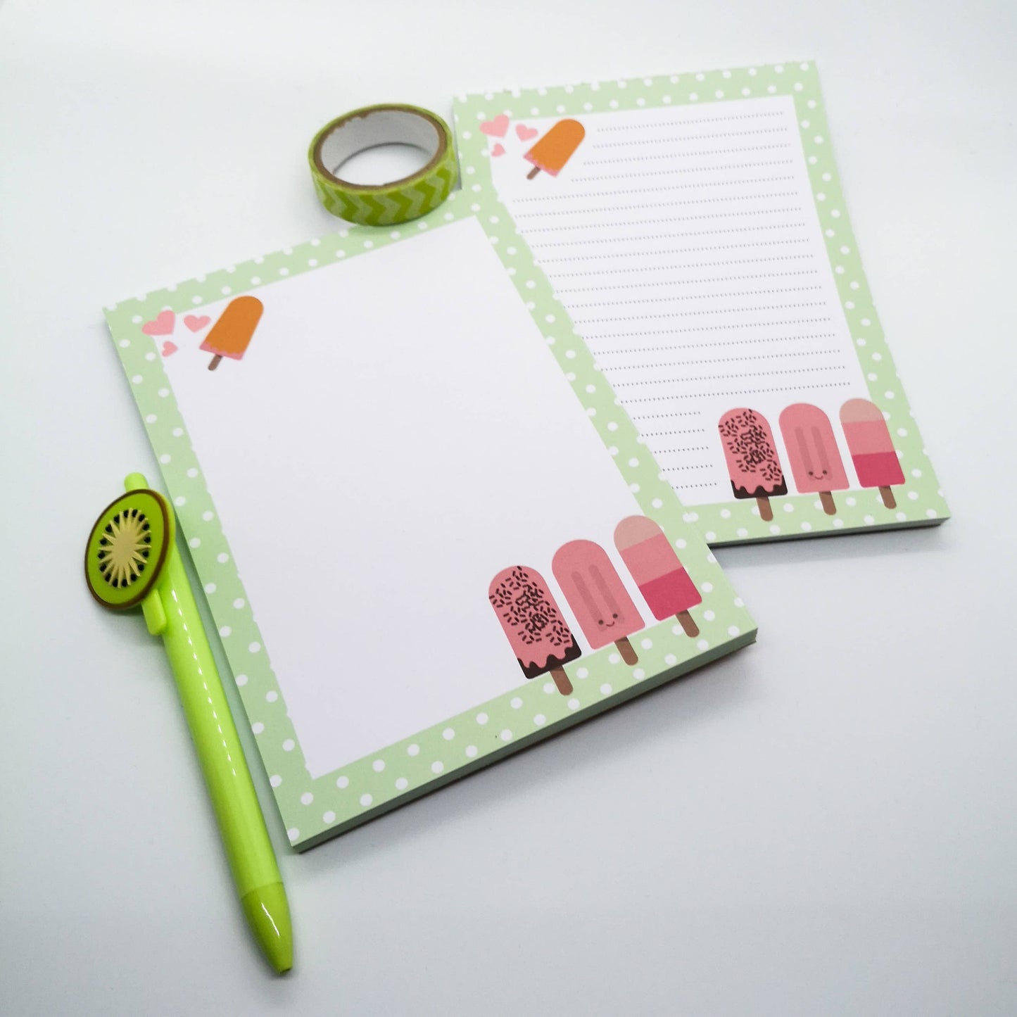 Cute Ice Pops Notepad