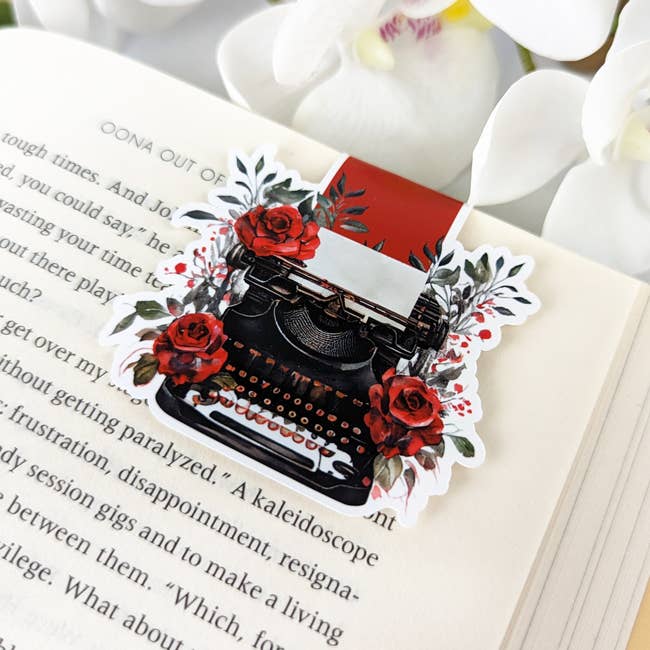 Gothic Typewriter Magnetic Bookmark
