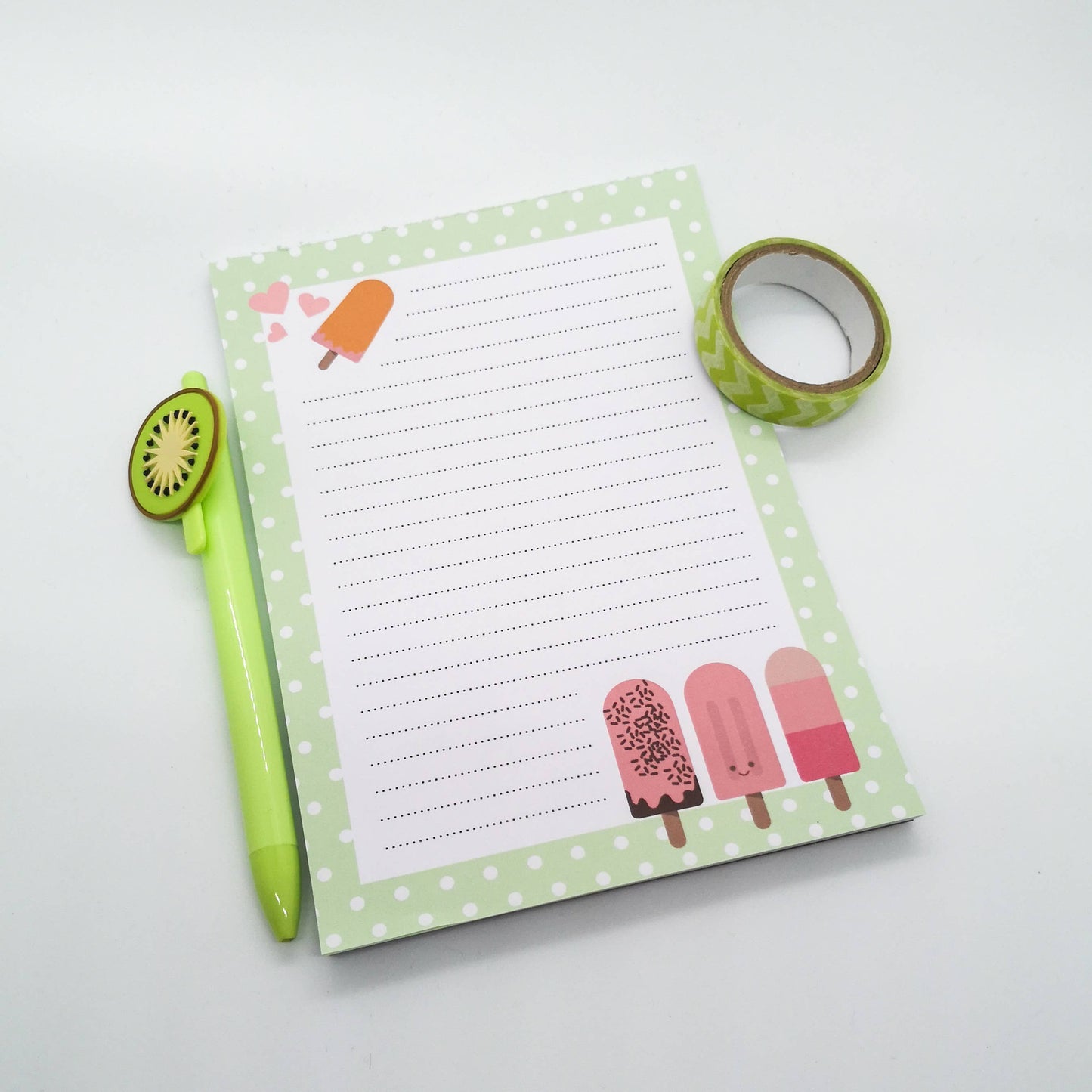 Cute Ice Pops Notepad