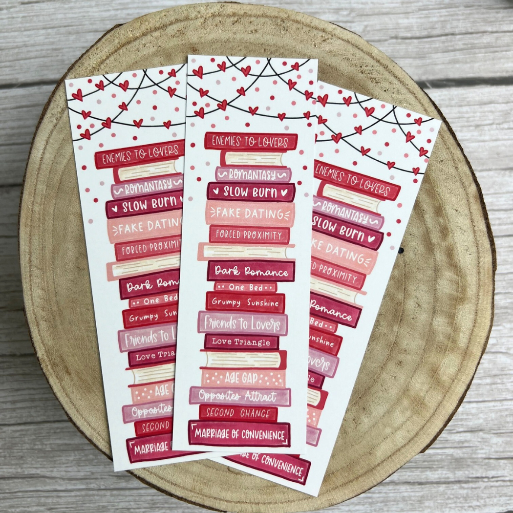 Romance Book Troupes Bookmark