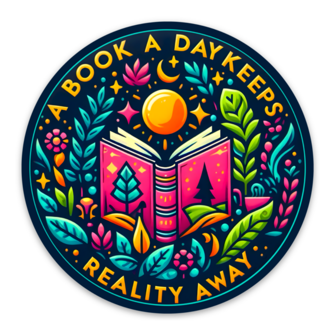 A Book a Day Keeps Reality Away Round Sticker