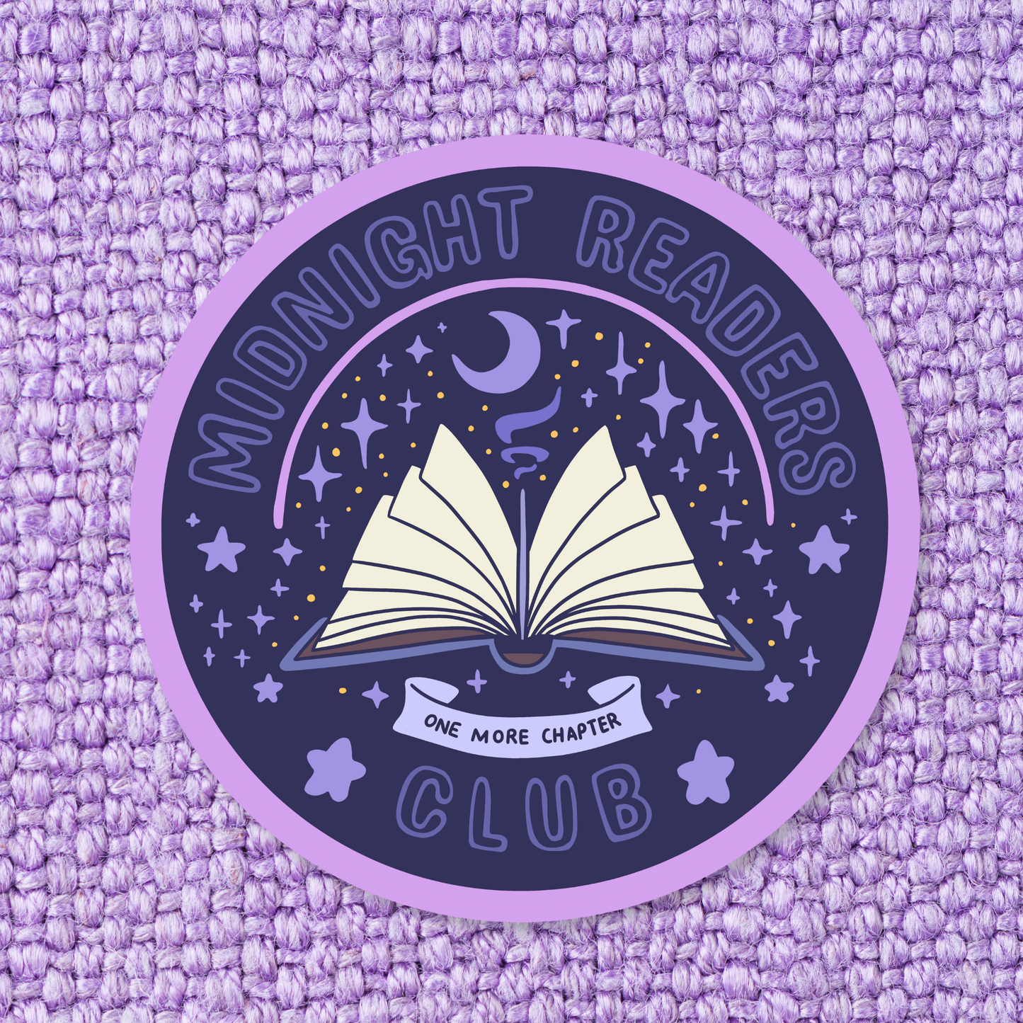 Midnight Readers Vinyl Sticker *Glitter*