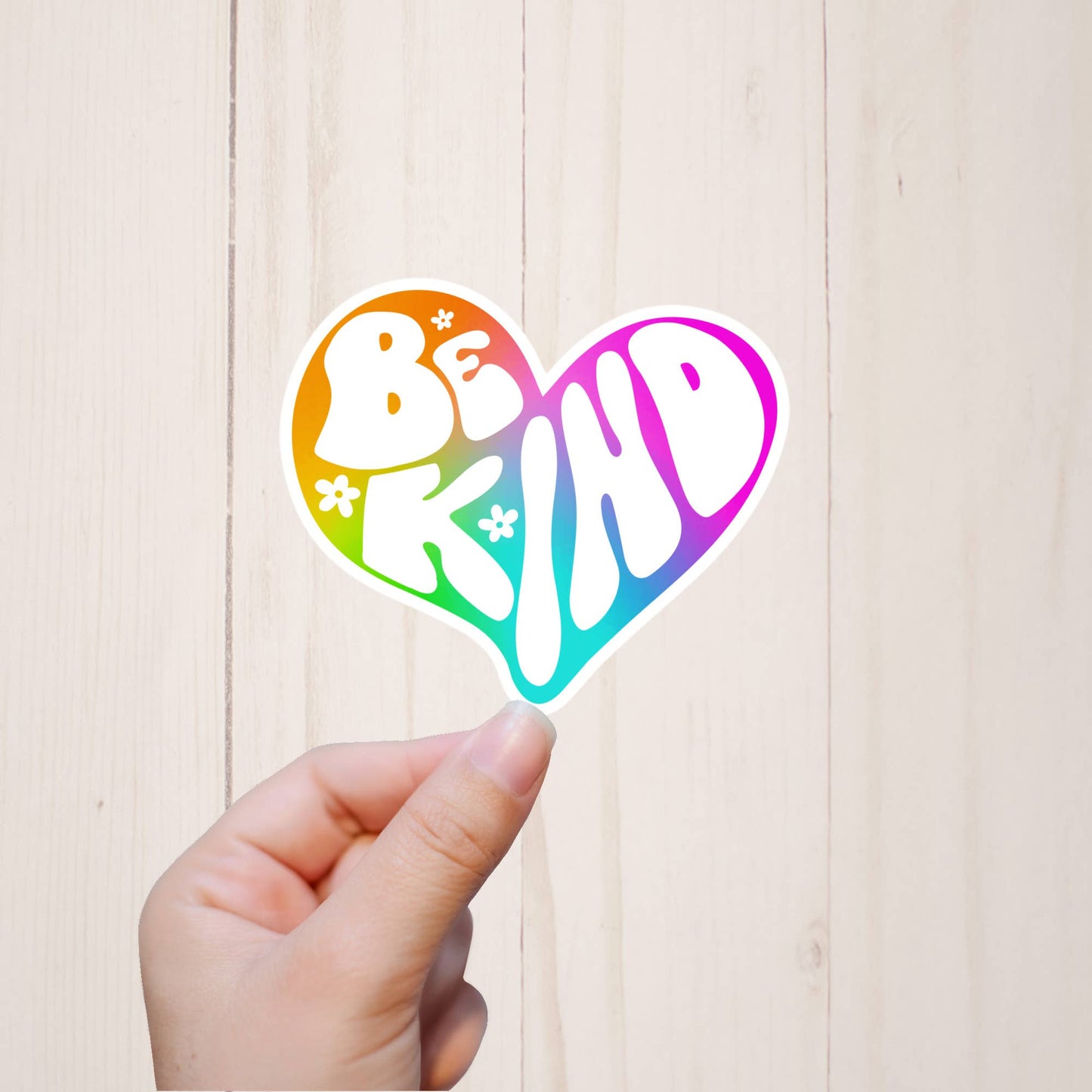Groovy Be Kind Vinyl Stickers