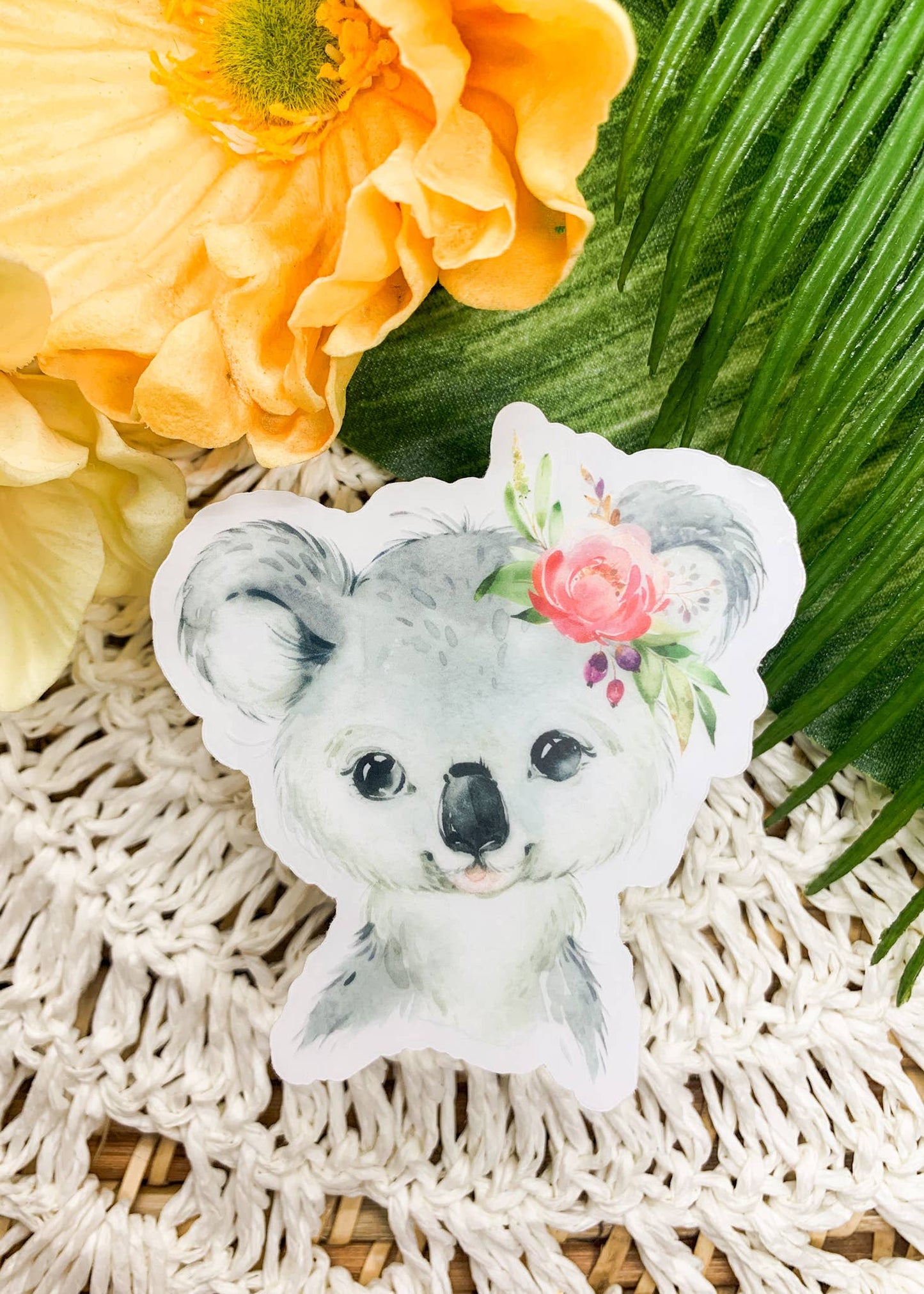 Baby Koala Clear Vinyl Sticker