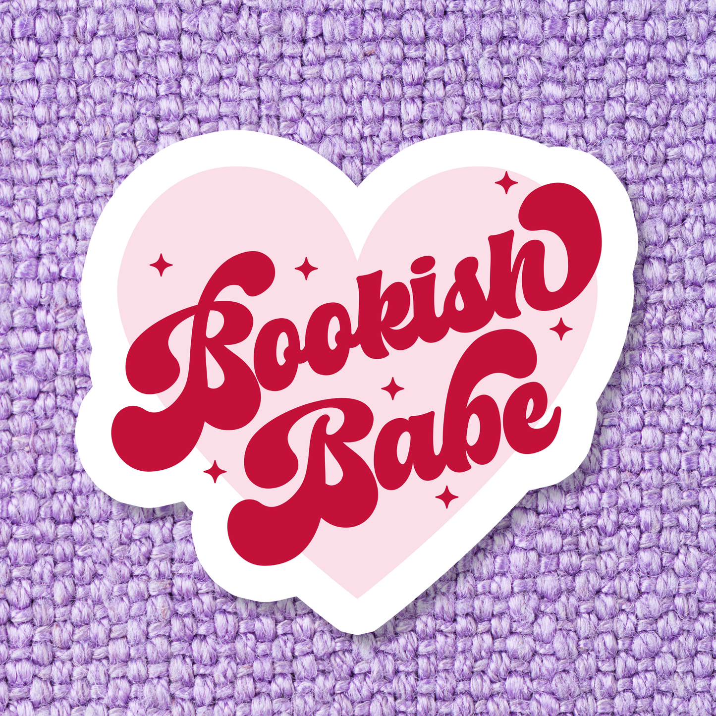 Bookish Babe Vinyl Sticker *Glitter*