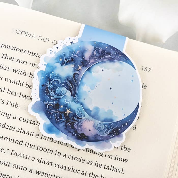Celestial Moon Magnetic Bookmark