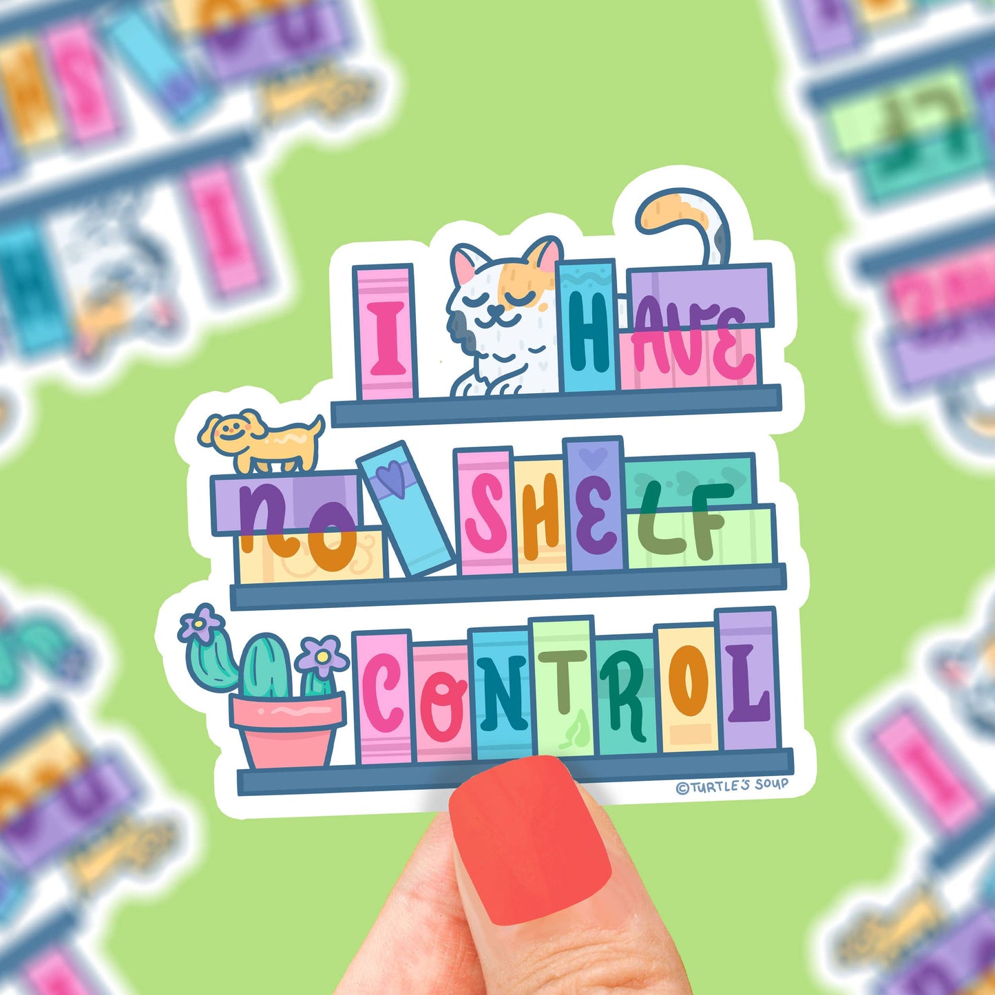 I Have No Shelf Control Books Literature Vinyl Sticker