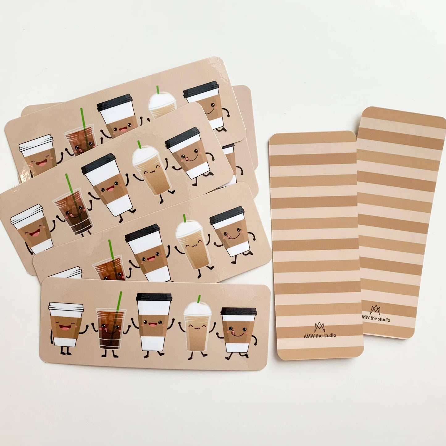 Happy Coffee Cups Bookmark