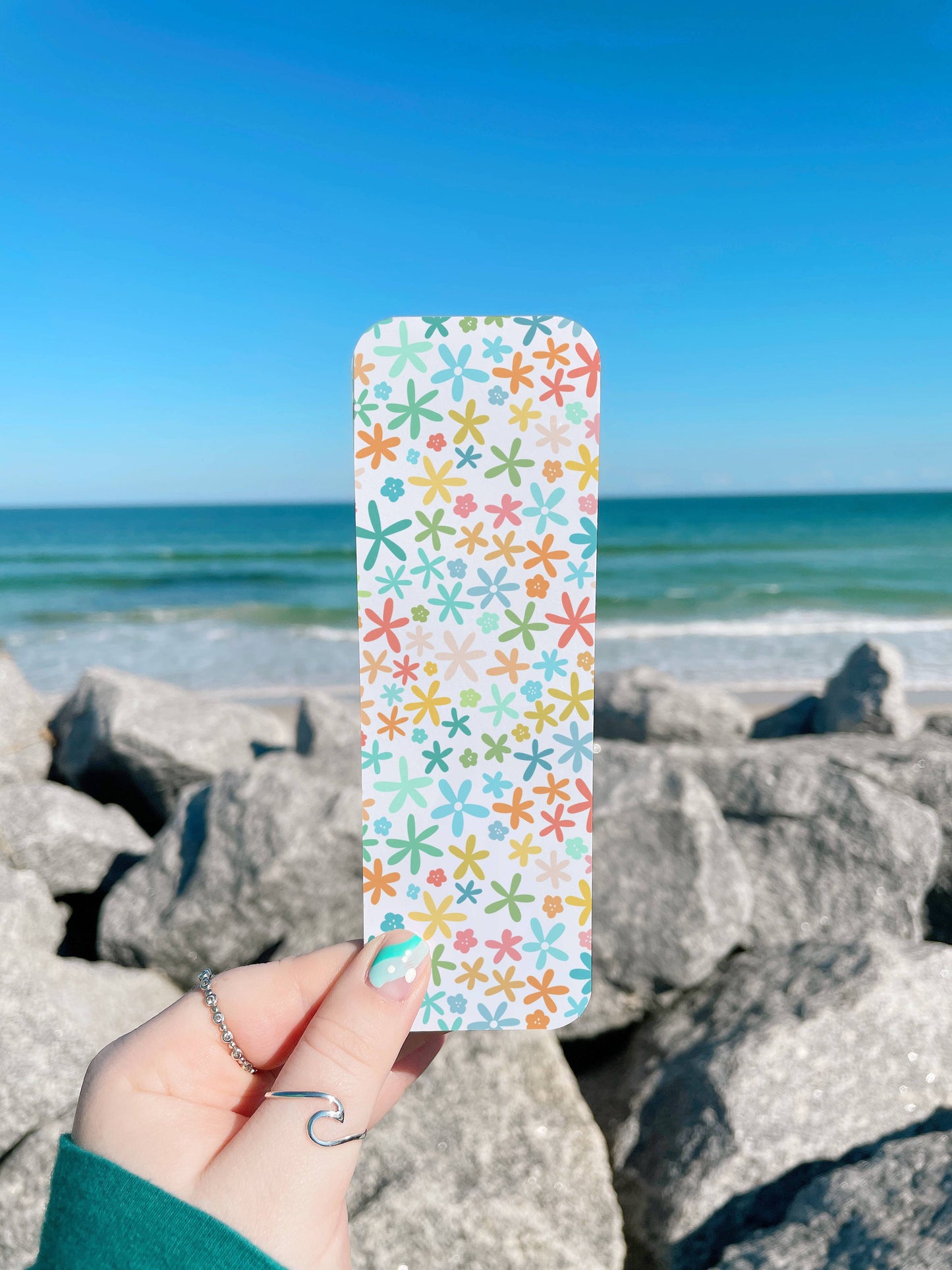 Rainbow Daisy Bookmark