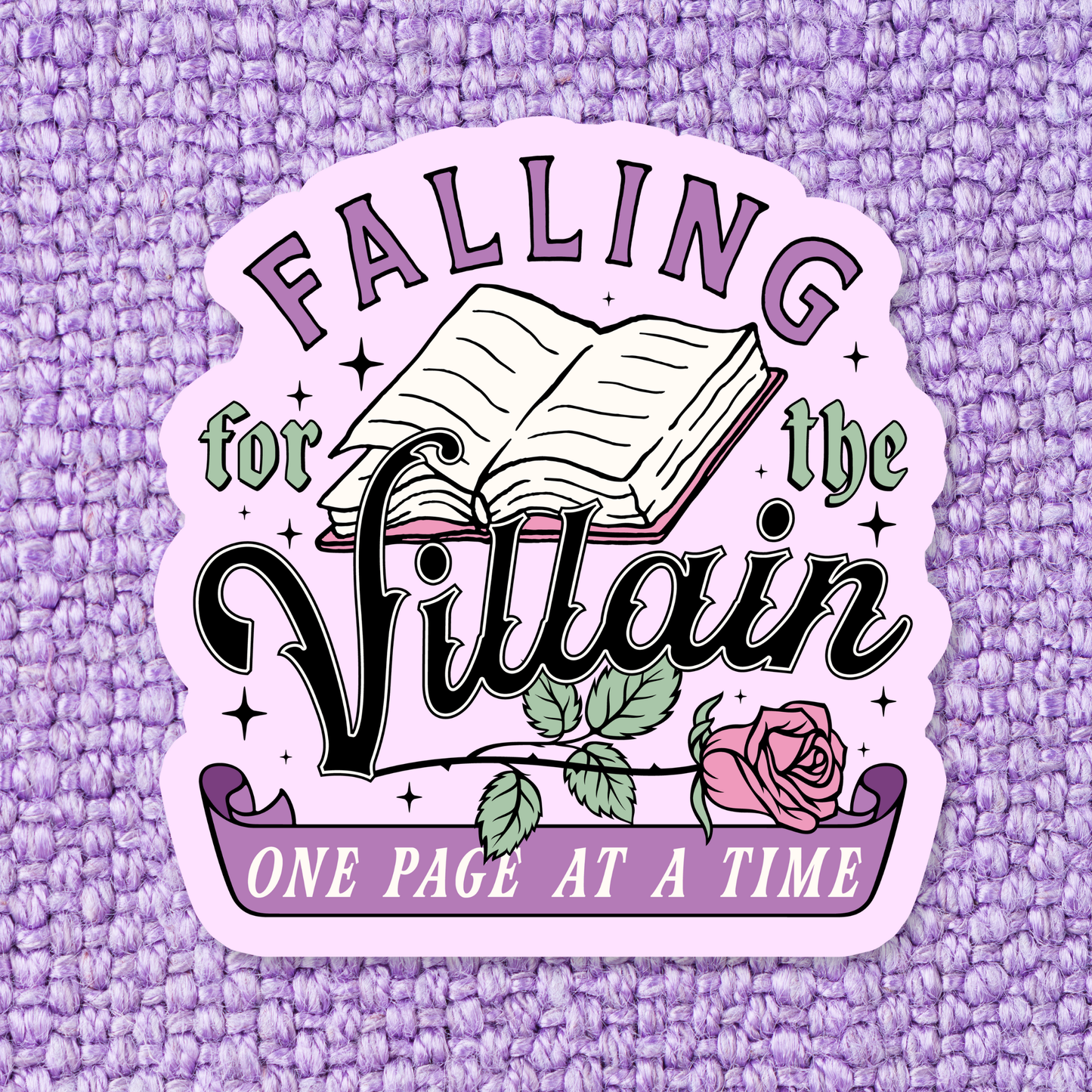 Villian Vinyl Sticker *Glitter*