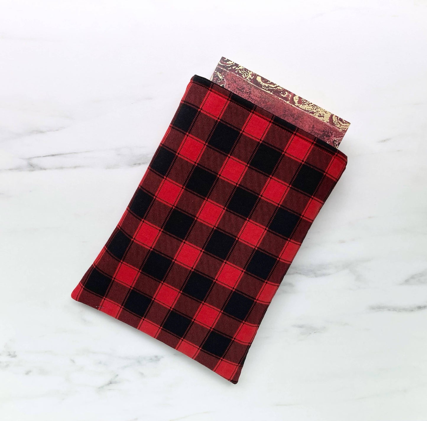 Buffalo Plaid Book Sleeve