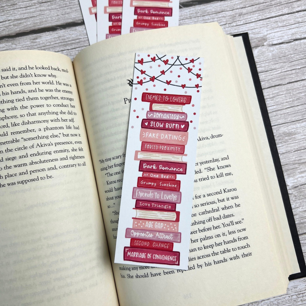 Romance Book Troupes Bookmark