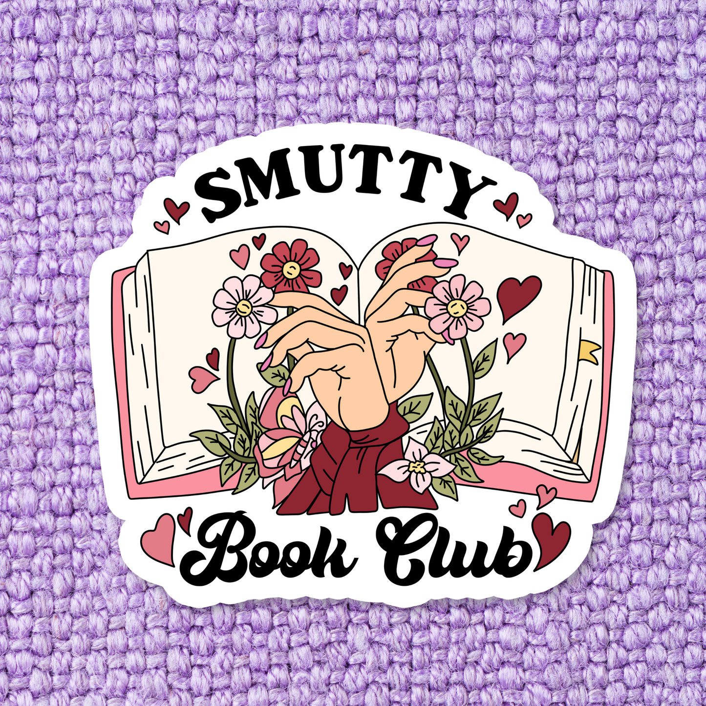 Smutty Book Club Vinyl Sticker *Glitter*
