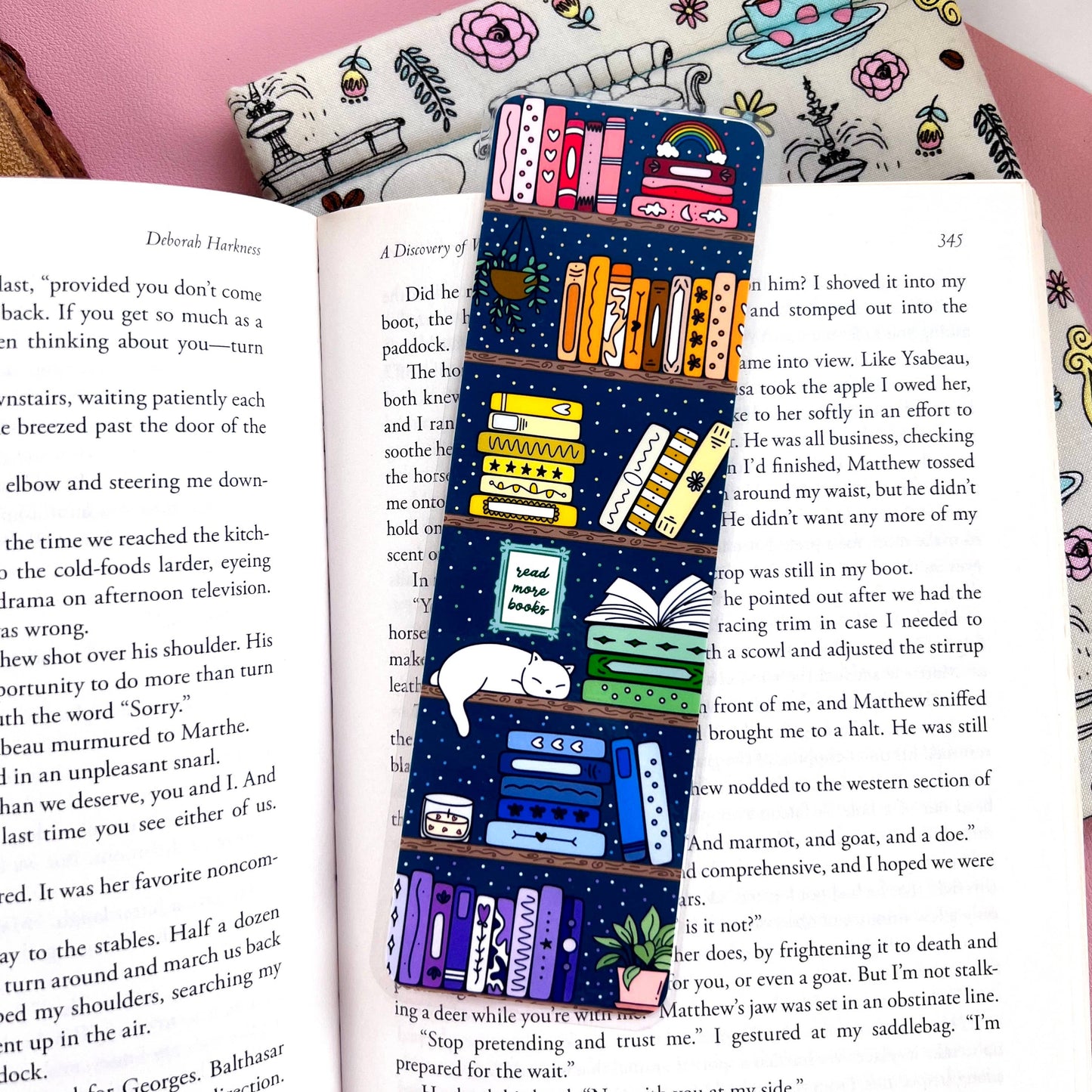 Rainbow Bookshelf Bookmark