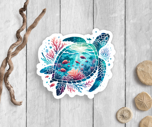 Sea Turtle Vinyl Sticker