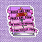 Roses are Red Vinyl Sticker *Glitter*