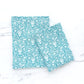 Teal Floral Book or Kindle Sleeves