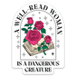 A Well Read Woman Sticker