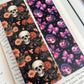 Skull Floral Bookmark