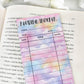 Pastel Reading Tracker Bookmark