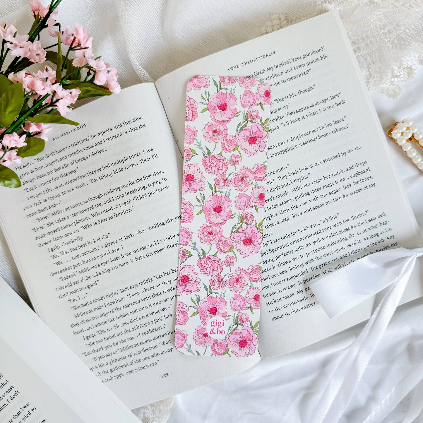 Pink Blossoms Bookmark