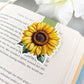 Sunflower Magnetic Bookmark