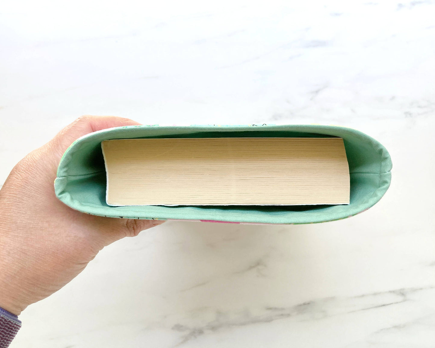 Pink "Catcus"  Book Sleeve