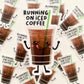 Happy Coffee Cups Clear Vinyl Sticker