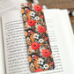 Peach Floral Bookmark