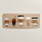 Happy Coffee Cups Bookmark