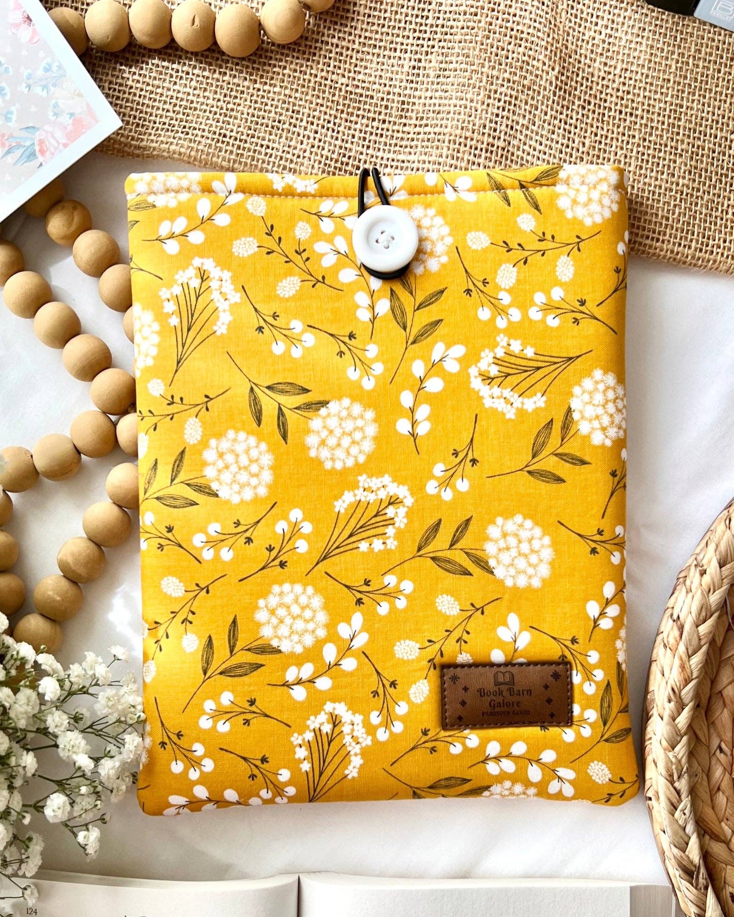Mustard Folkwood Kindle or Book Sleeve