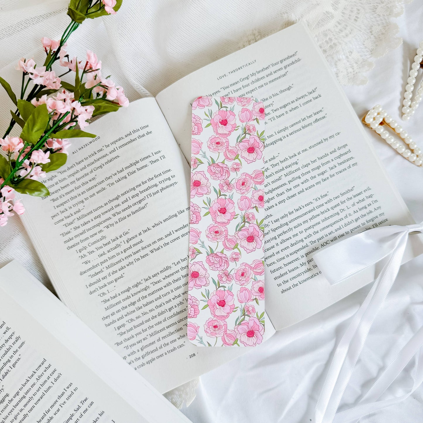 Pink Blossoms Bookmark