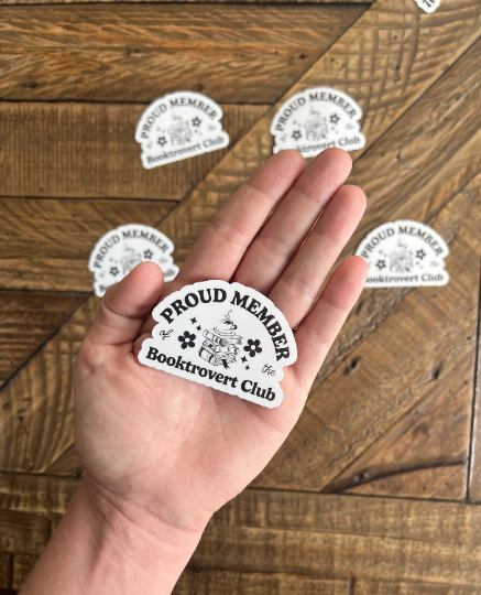 Proud Member Booktrovert Club Vinyl Sticker