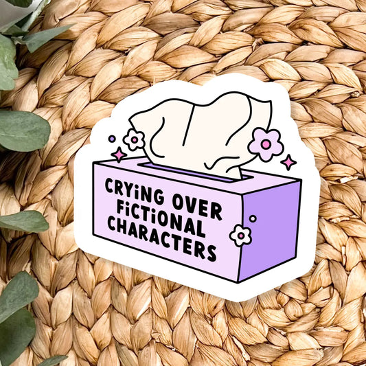 Crying Over Fictional Character Sticker