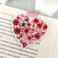 Floral Heart Magnetic Bookmark