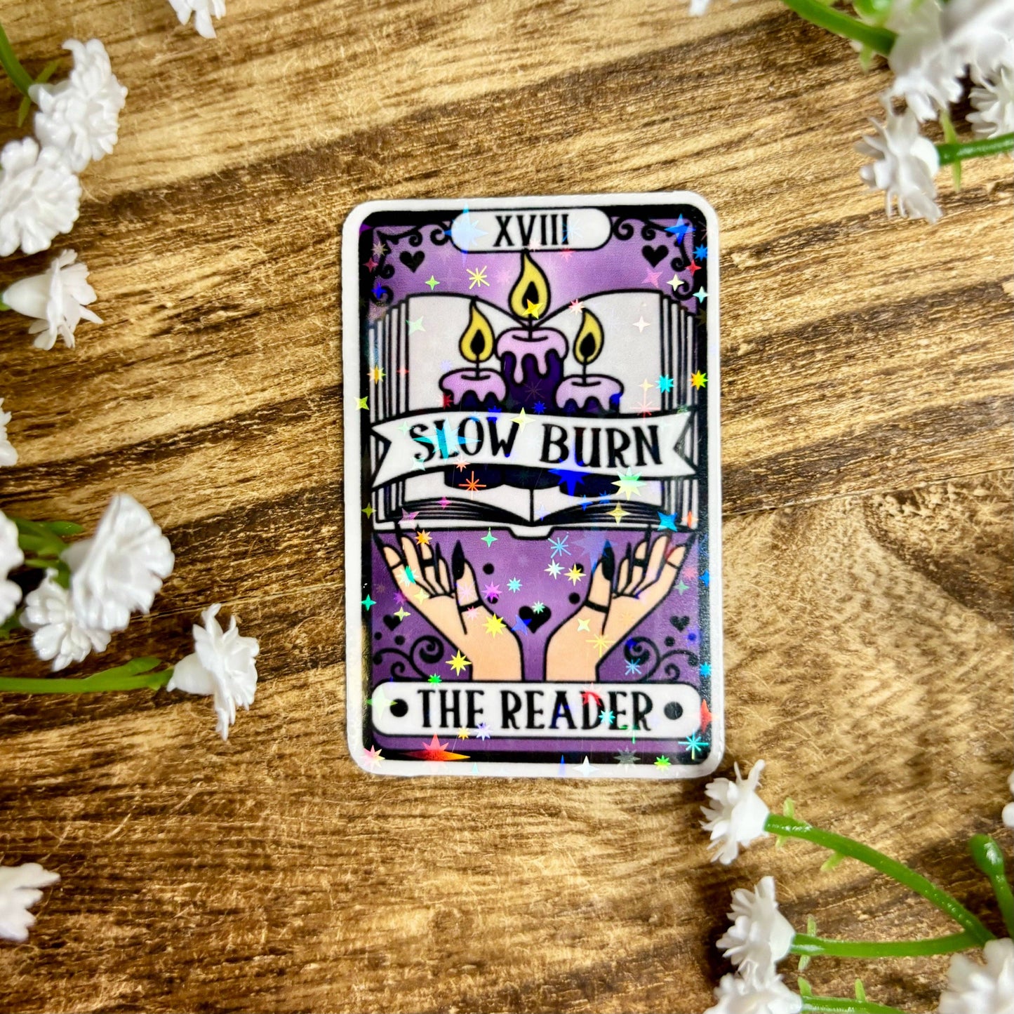 Slow Burn Tarot Card Sticker